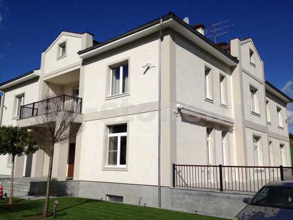 Облицовка фасада известняком