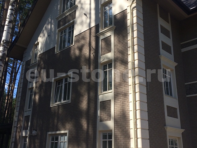 Отделка клинкером и известняком