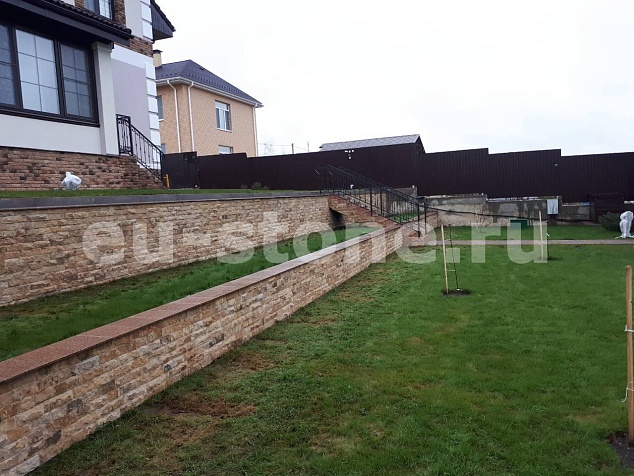 Облицовка доломитом