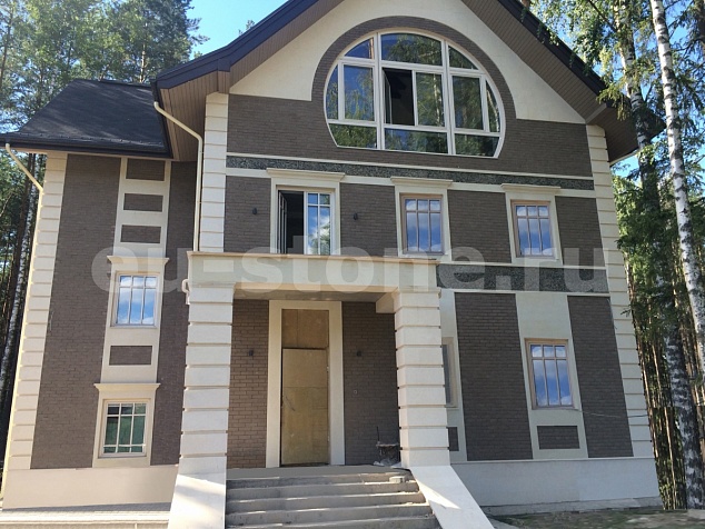 Отделка клинкером и известняком