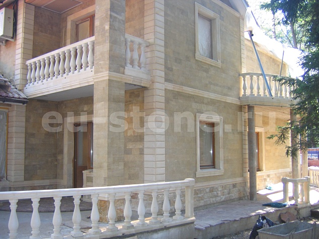 Облицовка фасада ракушечником