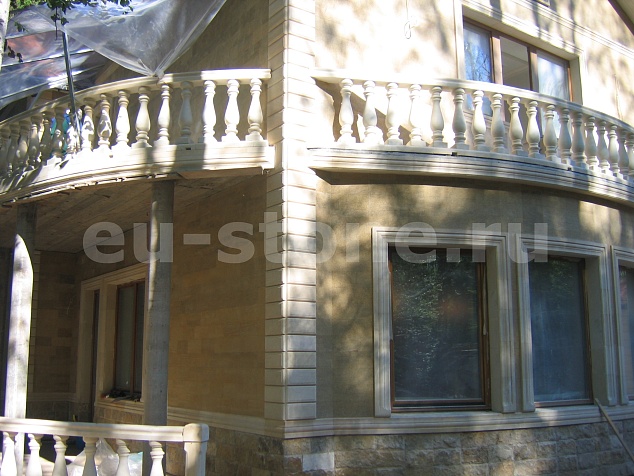 Облицовка фасада ракушечником