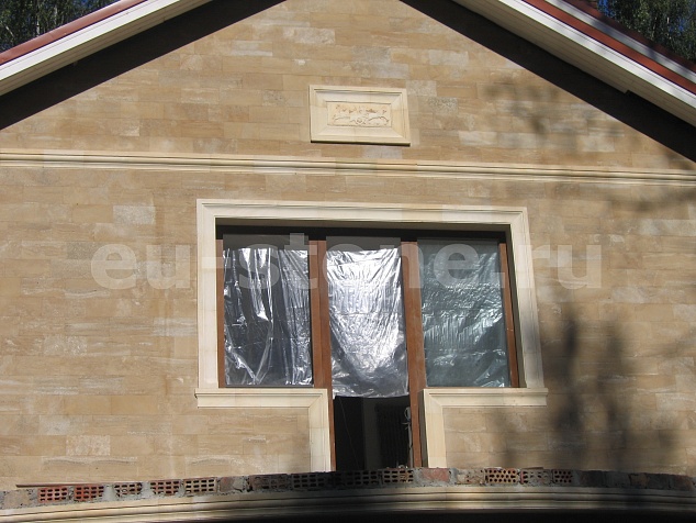 Облицовка фасада ракушечником