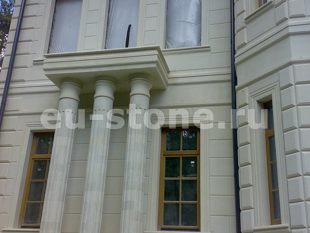 Облицовка дома дагестанским камнем