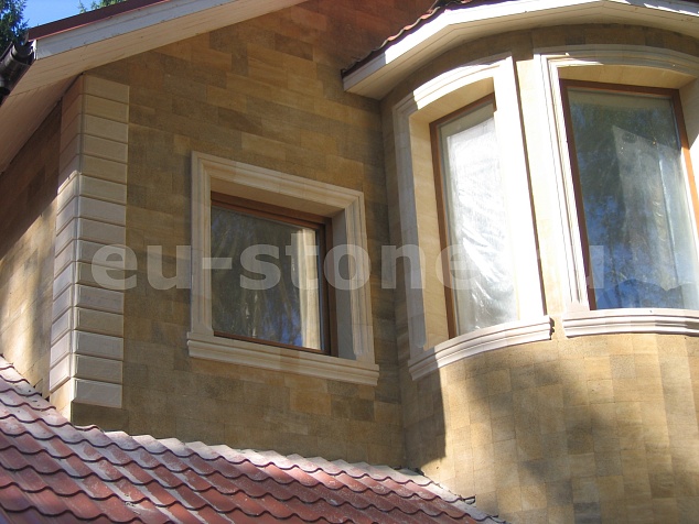 Облицовка фасада ракушечником