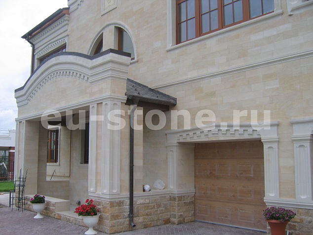 Фасад из дагестанского камня