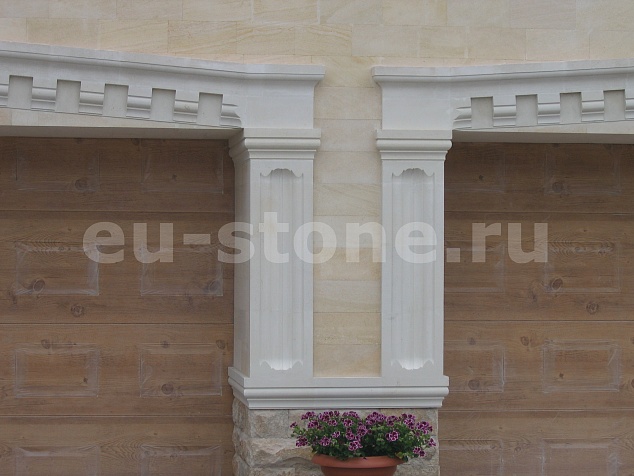 Облицовка фасада песчаником